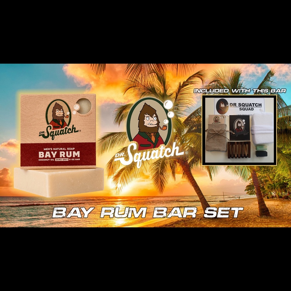 Dr. Squatch Bay Rum Soap Set